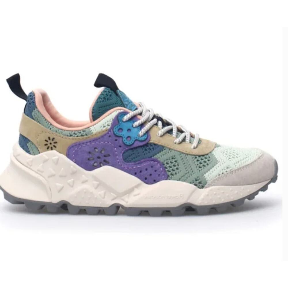 Flower Mountain KOTETSU Suede Pastel Fabric Sneakers Size 8